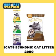 ICATS ECONOMIC CAT LITTER 20KG/30L (LIMIT 30L SAHAJA)random