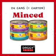 [1 CARTON : 24CANS]  Wellness Complete Health Minced Canned Wet Cat Food 5.5oz (4 Flavors)