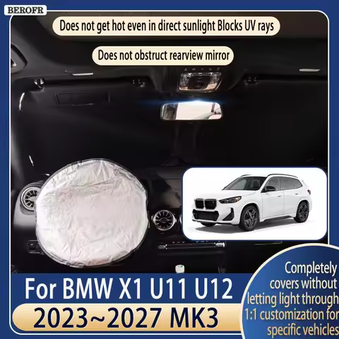 Steering wheel Car Sun Visor For BMW X1 U11 U12 2023~2027 MK3 Summer Cooling Auto Accessories Front