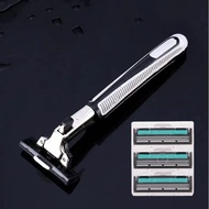 [6/18 pcs] shaver for men gilette refill safety blade shaver razor shaving blade for men，portable ma