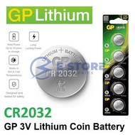 CR2032 GENUINE GP Lithium Coin Battery 3V (GPCR2032-2CPU5)