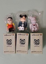Be@rbrick series 44，Bearbrick S44，Medicom Toy，全新有盒有卡，韓劇魷魚遊戲套裝：木頭人(6.25%)+456(小隱藏)+韓國國旗(4.16%)，不散賣