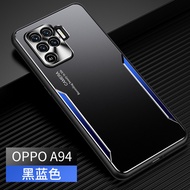 เคส OPPO A94 สำหรับOppo A94【Matteอลูมิเนียม + TPU + PCโทรศัพท์กรณี】