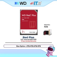 WD Western Digital Red Plus Internal NAS HDD NAS Hard Drive 3.5" (2TB / 4TB / 6TB / 8TB)