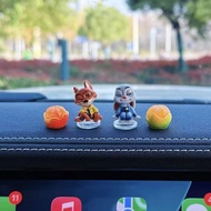 Car Mounted Cartoon Ornament, Shoulder To Shoulder, Judith Nick, Crazy Car Doll Console Animal G8r8