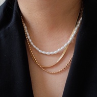 Ark.co - DAMIA Layer Necklace | Cuban statement chain necklace