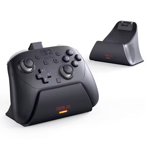 STARTRC Charging Dock for Nintendo Switch 2 Pro Controller, LED Indicator and Pin-Contact Precision,