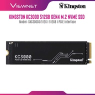 Kingston KC3000 M.2 2280 NVME GEN4 PCIE 512GB/ 1TB/ 2TB / 4TB KC3000 PCIe 4.0 NVMe M.2 SSD High-Perf