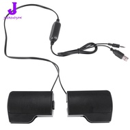 【Huang Li Electronics】Clip Mini Portable USB Stereo Speaker Soundbar for Notebook Laptop Computer PC