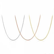 Hengsheng 18K Yellow Gold Lutein Chain AU750 Rose Gold White Gold White Color Gold Necklace Jewelry 