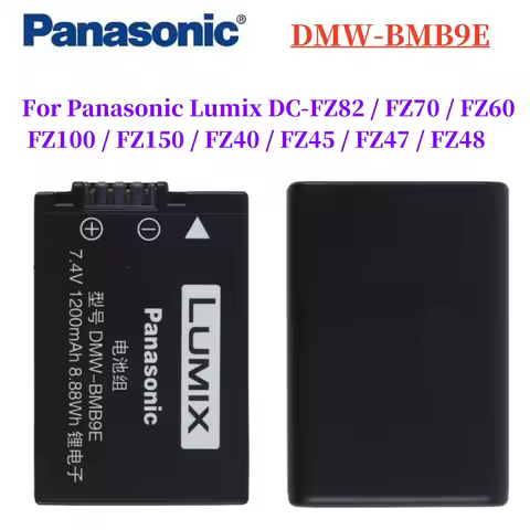 Original DMW-BMB9E DMW BMB9 BMB9E Battery for Panasonic Lumix DC-FZ82 FZ70 FZ60 FZ100 FZ150 FZ40 FZ4