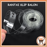 DBS - HW167 Balloon Clip Chain Balloon Clip 5 meters 100 holes balloon letter balloon birthday ballo