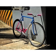 Fixie Clasic Frameset From Indonesian Frame Infustrial Special Pink White Blue