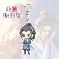 热销电影八仙吕洞宾钟离权钥匙扣创意文创八仙周边书包装饰挂送礼物Movie Eight Immortals Lv Dongbin Zhong Leaves Right Keychain Creative