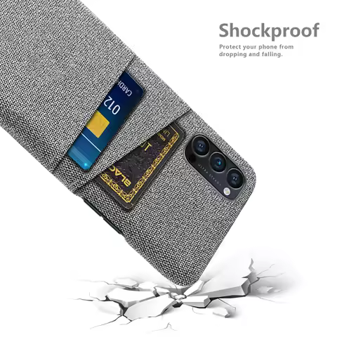 Fabric Case For Oppo Reno 4 Pro 5G 4G Case Fabric Dual Card Phone Cover For Oppo Reno4 Pro Coque For