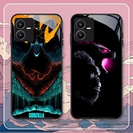 NA-36 Godzilla vs Kong2 HD Softcase Glossy Glass for VIVO Y22 Y35 Y75 Y28 Y22S V25 Y55 iQOO Z6