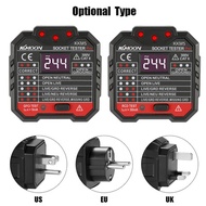 KKmoon Digital Display Socket Tester Power Socket Wiring Detection Wall Plug Breaker Finder RCD Test