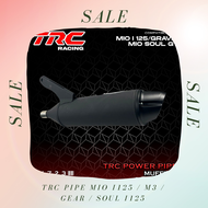 TRC Racing Mio i125 / m3 / Gear / Soul i125 Power Pipe Muffler Exhaust with Removable Silencer 1723 