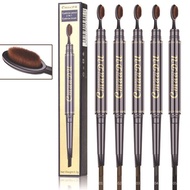 5ya Makeup Sunny Color Toothbrush Double Eyebrow Pencil Eyebrow Pencil Holding Head cmaadu Makeup Da
