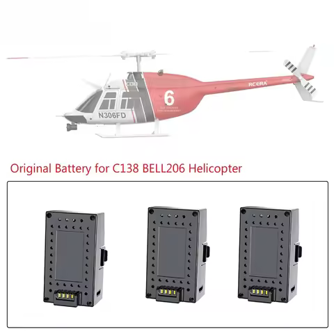 Orginal RC ERA C138 BELL 206 Helicopter 7.4V 350mAh LiPo Battery for C138 BELL206 RC Helicopter Spar