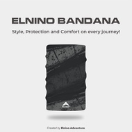 Elnino Multipurpose Headwear Mask Bandana UPF 50+ Anti UV Outdoor Neckwear - Slash Grey