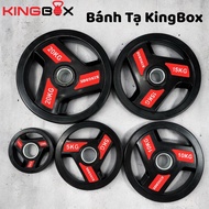 KingBox Phi Dumbbell 50mm, Cast Iron Dumbbell Plate Covered with Anti-Slip Rubber, Weight from 2.5Kg