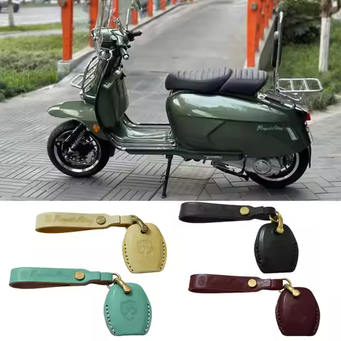 Motorcycle Key Chain Leather Keychain Case Shell Accessories For For Royal Alloy RA GP150 GP200 GP 1