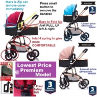 europe premium class 2 way baby stroller prams, 2 way facing premium stroller, facing mama stroller