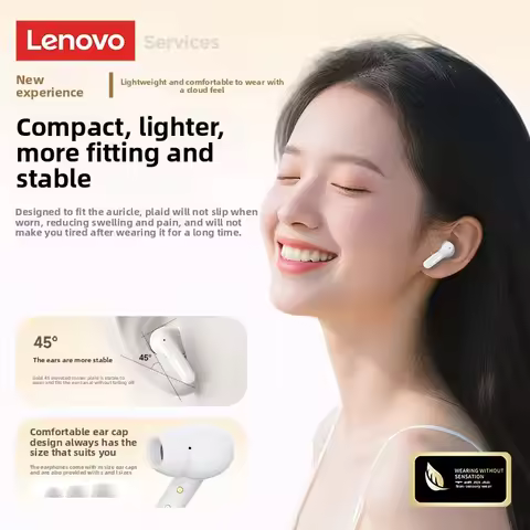 Brand new authentic Lenovo LE209 wireless Bluetooth headphones, 30-hour battery life, gaming headpho