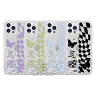 🇰🇷9C9C Half&amp;Half butterfly And Love Moving Glitter Case 韓國 9C9C 蝴蝶 愛心 帶防摔效能 流沙手機套 (適用於多款手機型號) iPhone13 iPhone12 iPhone11 iPhoneX iPhoneXR iPhoneXS 同時 適用於 三星 Samsung Galaxy S10 Galaxy S20 Galaxy S21  Note 20 Ultra Galaxy S22 S22+ S22 Ultra 剛出最新 韓國直送