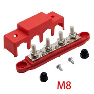 M8 Wiring Stud Battery Junction Block 4 Ways Electro Junction Car Audio 12 Volt Dc Busbar Blok Penga