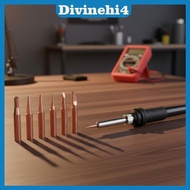 <divinehi4> Soldering Iron Tips 900M K 2.4D 3C B I Pure Copper 1 Setpatible with 936 Handle Solder J