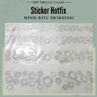 Batu Crystal AB Sticker Hotfix Batu Manik Copy Swarovski Tampal Premium Grade