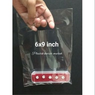 Transparent plastic bag 6x9 inch