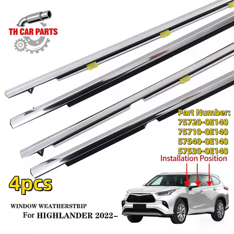 Car Window Weatherstrip For 2022 Toyota highlander Car Window Moulding Trim 75720-0E140 75710-0E140