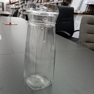 / Glass Pitcher / Glass Pitcher Minimalist Heat and Cold Resistant Round Glass Pitcher