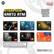 NASABAH ATM STICKERS FOR RICH PEOPLE, BCA/BN1/BR1/MAND1R1 || GARSKIN ATM VINYL