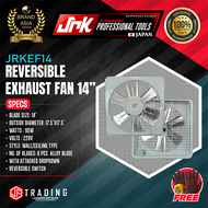 JR Kawasaki JAPAN Industrial Reversible Exhaust Fan 14" 6 Fan Blades  JRKEF14 +FREEBIES