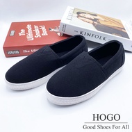 [ส่งเร็วพิเศษ!] HOGO รองเท้าผ้าใบ สีขาว รองเท้าผ้าใบผู้หญิง นิ่มสุดๆ กันลื่น ทนทาน คู่เดียวเอาอยู่ ร