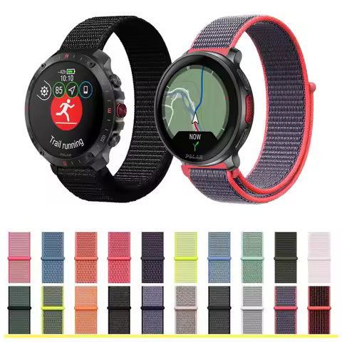 Nylon Woven Wrist Strap For Polar Vantage M3 M2 V3 Ignite 3 2 Sport Bracelet For Polar Pacer Grit X2