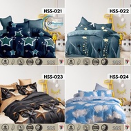 G9 1200Tc Cartoon Bedsheet Cotton SoyBean 4in1 2in1 | Cadar Single Zip | Bedding Queen No Comforter