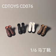 [Special Offer] Ready Stock cdtoys 1/6 1/12 Punk Motorcycle Boots Short Tube/Martin Boots cd077