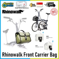 Rhinowalk front carrier bag for foldable bicycle insulated handlebar bag accessories polyester pikes 3sixty