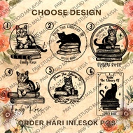 BOOKSTAMP / COP BUKU / LIBRARY STAMP /EXLIBRIS SIAP 1 HARI