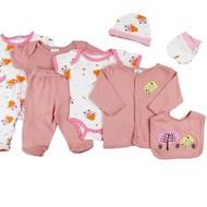 Rame-rame LITTLEOLALA - Baby Bodyset 8in1 Children's Clothes 0-9 months gift / Baby Clothes Set / Ba