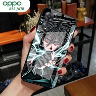 [A39] Oppo A58 Case A78/ - Oppo A58 Glitter Glass Softcase A78/ Oppo A58 Mobile Phone Case A78/ - Op