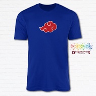 Naruto Akatsuki Cloud Logo_Unisex T-Shirt Tshirt Baju 100% Cotton XS-XXL
