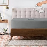 Story@Home Waterproof and Dustproof Terry Cotton Mattress Protector - 78 X 72 Inches, King Size, Gra