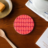 【錦源興】烏魚子陶瓷吸水杯墊 l 底部防滑 鶯歌陶瓷製 禮物 新居