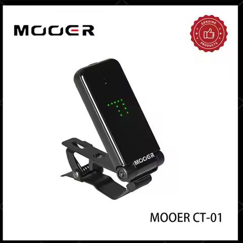 Mooer Ct-01 Guitar Tuner Rotatable Clip-On Tuner Lcd Display for for Electric Bass Violin 360 Degree